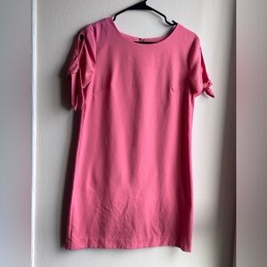 Banana Republic Coral Pink Split Tie-Sleeve Dress size XS